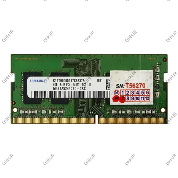 رم لپ تاپ 4 گیگ سامسونگ DDR4-2400 MHZ 1.2V