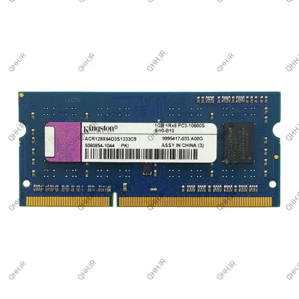 رم لپ تاپ 1 گیگKingston DDR3-1333-10600-MHZ 1.5V
