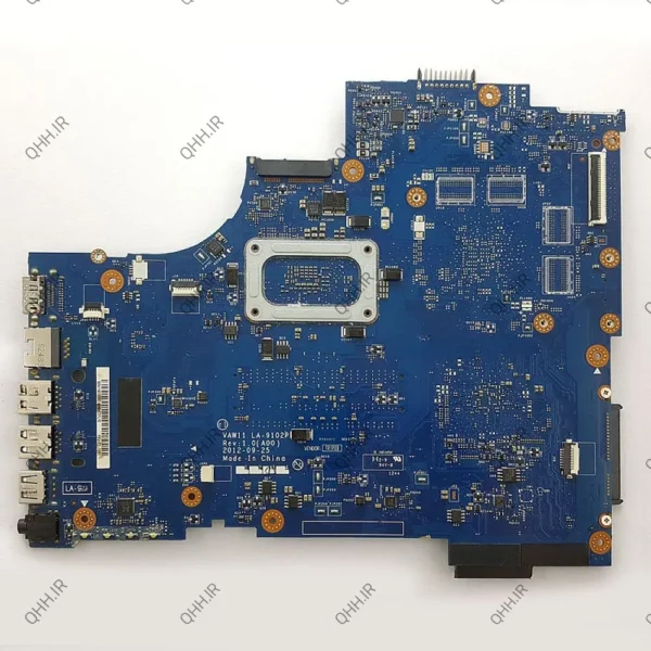 مادربرد لپ تاپ دل Inspiron 3721-5721_CPU-I5-3317U_VAW11_LA-9102P گرافیک اینتلی