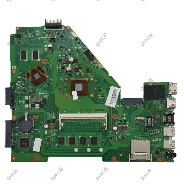مادربرد لپ تاپ ایسوس X550WE-X550WAK_CPU-A4-6210_40Pin_Ram-4GB_VGA-1GB گرافیک دار