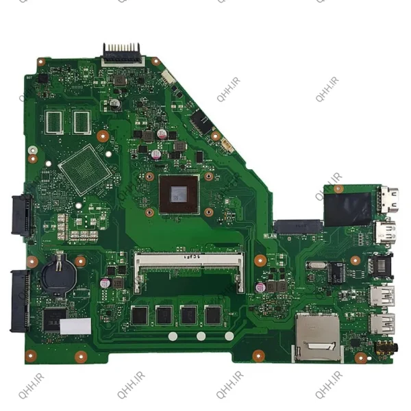 مادربرد لپ تاپ ایسوس X550WE-X550WAK CPU-AMD-E1-6010_LED-40Pin_Ram-4GB بدون گرافیک