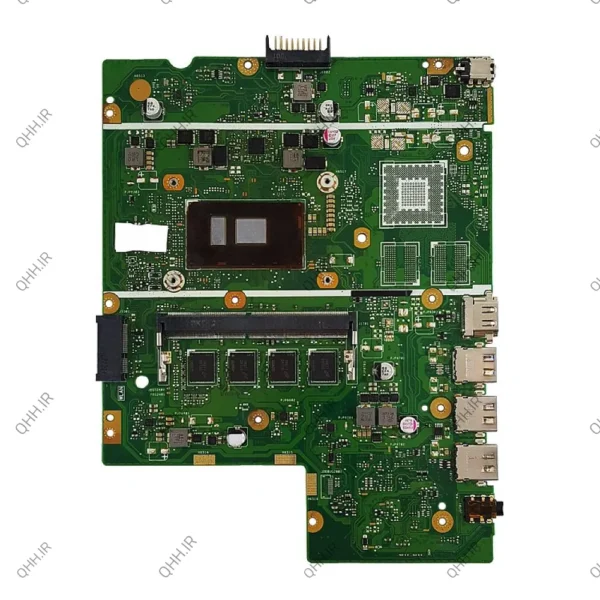 مادربرد لپ تاپ ایسوس VivoBook 15 X540UV CPU-I5-7200U_Ram-4GB گرافیک اینتلی