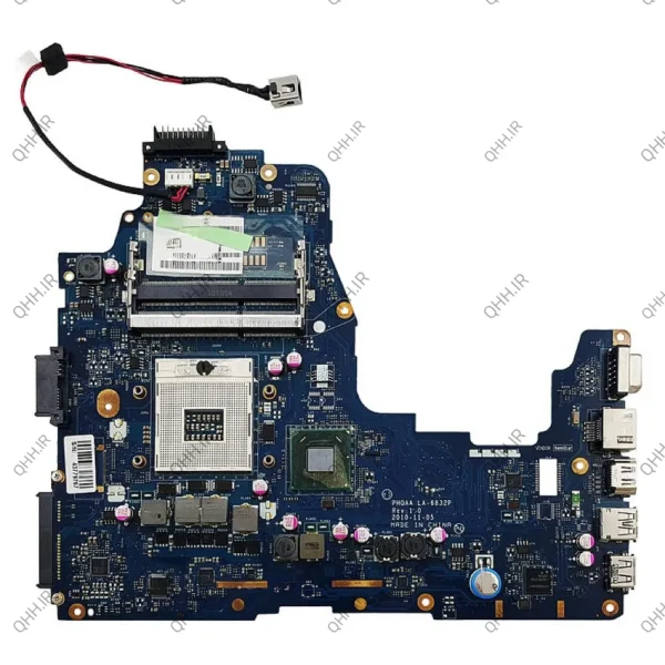 مادربرد لپ تاپ توشیبا Satellite P750 HM65_PHQAA_LA-6832P گرافیک اینتلی