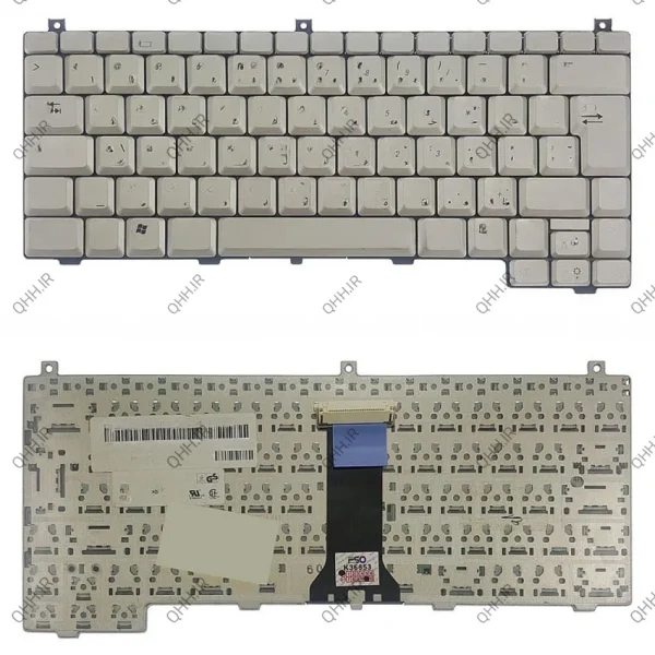 کیبرد لپ تاپ دل Inspiron Mini 1210 نقره ای
