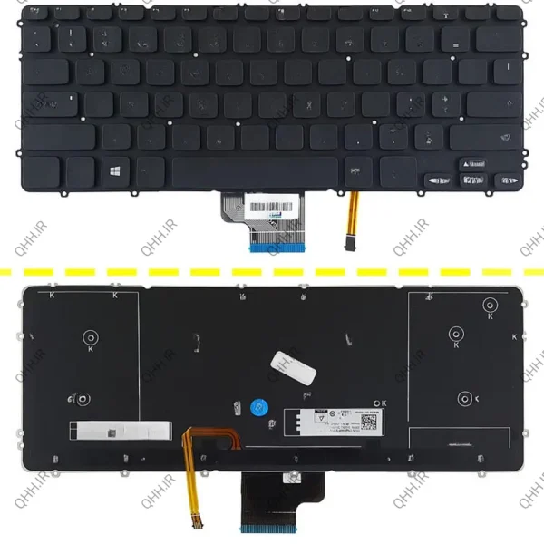 کیبرد لپ تاپ دل XPS 15 9530 مشکی-اینترکوچک-بابک لایت-بدون فریم