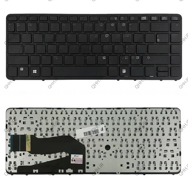 کیبرد لپ تاپ اچ پی EliteBook 840-G1 مشکی-بدون موس-بافریم