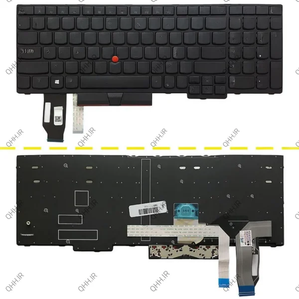 کیبرد لپ تاپ لنوو Thinkpad E580 مشکی-با موس-با فریم