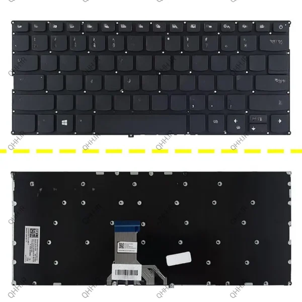 کیبرد لپ تاپ لنوو IdeaPad 720S-14IKB مشکی-اینترکوچک بدون فریم با کلید پاور