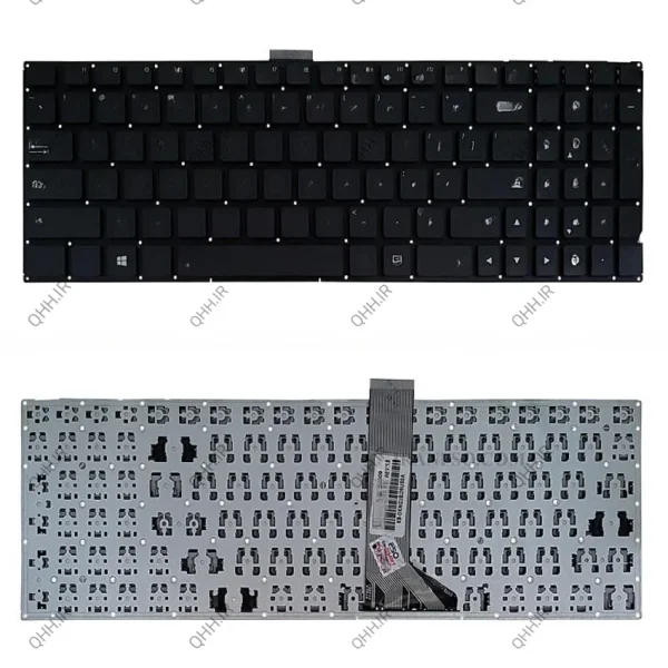 کیبرد لپ تاپ ایسوس X553-X555-P2540U مشکی-اینترکوچک بدون فریم