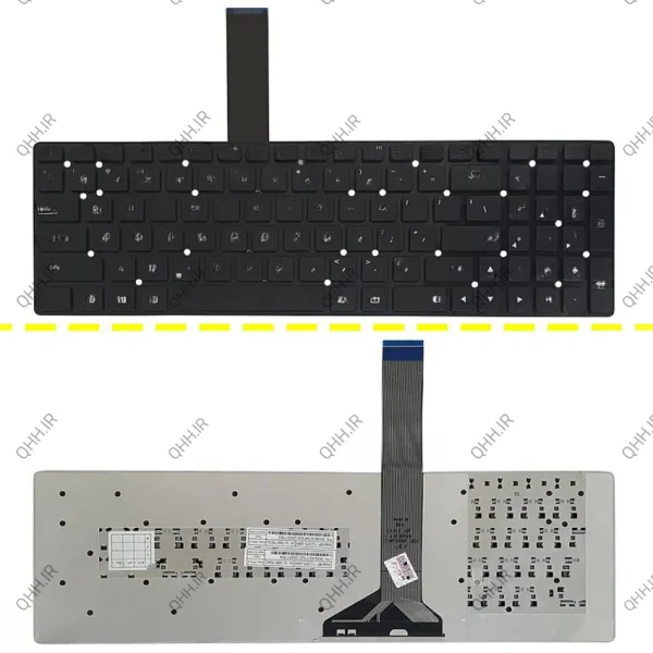 کیبرد لپ تاپ ایسوس K55V مشکی-اینترکوچک بدون فریم
