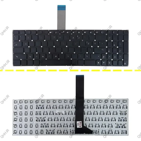 کیبرد لپ تاپ ایسوس X550-K550 مشکی-اینترکوچک فلت بلند