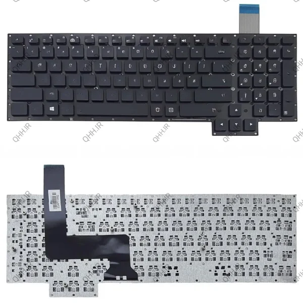 کیبرد لپ تاپ ایسوس ROG G750J مشکی بدون فریم