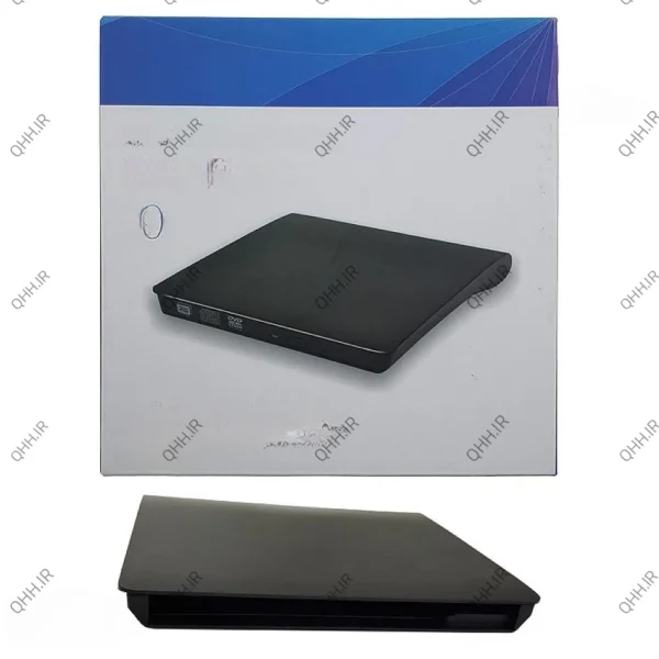 باکس دی وی دی اکسترنال لپ تاپ Pop-Up Mobile Sata 9.5mm-USB3 نازک مشکی