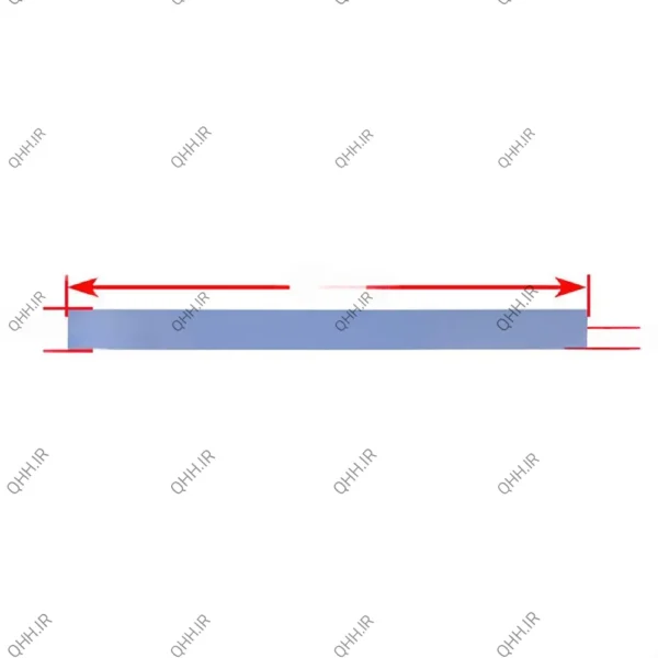 پد سیلیکون 20cm x 1.5cm x 0.5mm نازک-آبی