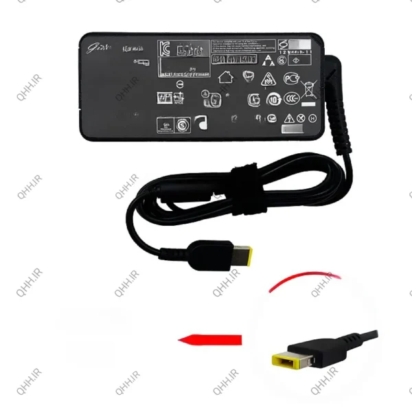 آداپتور لپ تاپ لنوو 20V 2.25A Gimo Plus سر یو اس بی کابل سه تایی
