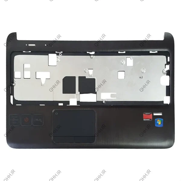 قاب کنار کیبرد لپ تاپ اچ پی Pavilion DV6-6000 قهوه ای-با فینگرپرینت به همراه تاچ پد خط و خش دار
