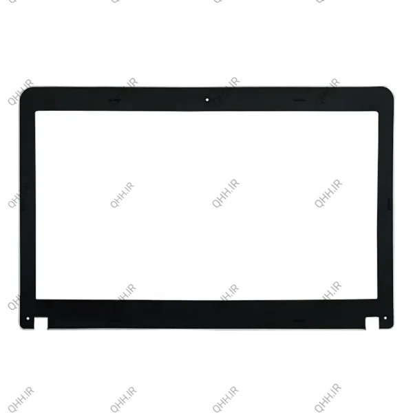 قاب جلو ال سی دی لپ تاپ لنوو Thinkpad Edge E531-E540 مشکی-نقره ای غیرتاچ چهار پیچ-بدون کاور لولا-ال ای دی نازک