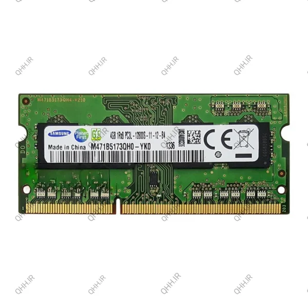 رم لپ تاپ 4 گیگ سامسونگ DDR3-PC3L 1600-12800 MHZ 1.35V