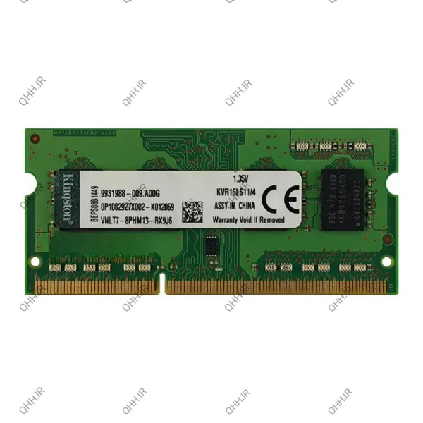 رم لپ تاپ 4 گیگ Kingston DDR3-PC3L-1600-12800 MHZ 1.35V