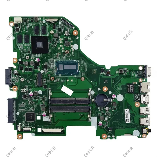مادربرد لپ تاپ ایسر Aspire E5-573_V3-574 CPU-I3-5005U_ZRT_DA0ZRTMB6D0_VGA-2GB گرافیک دار-CPU حرارت دیده