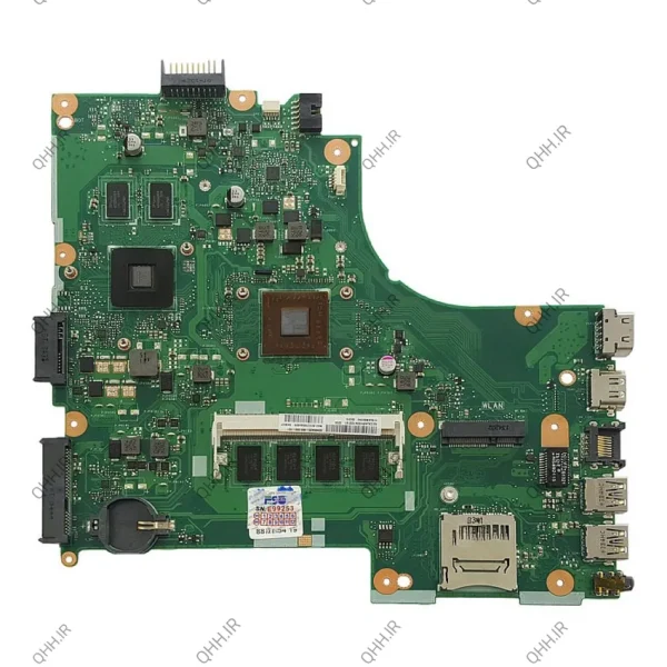 مادربرد لپ تاپ ایسوس X450EP_E1-2100U_Rev 2.0_40Pin 2GB-2GB گرافیک دار-مشابه X450CC