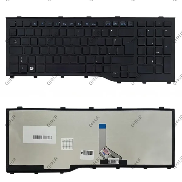 کیبرد لپ تاپ فوجیتسو Lifebook AH532 مشکی-اینتربزرگ با فریم