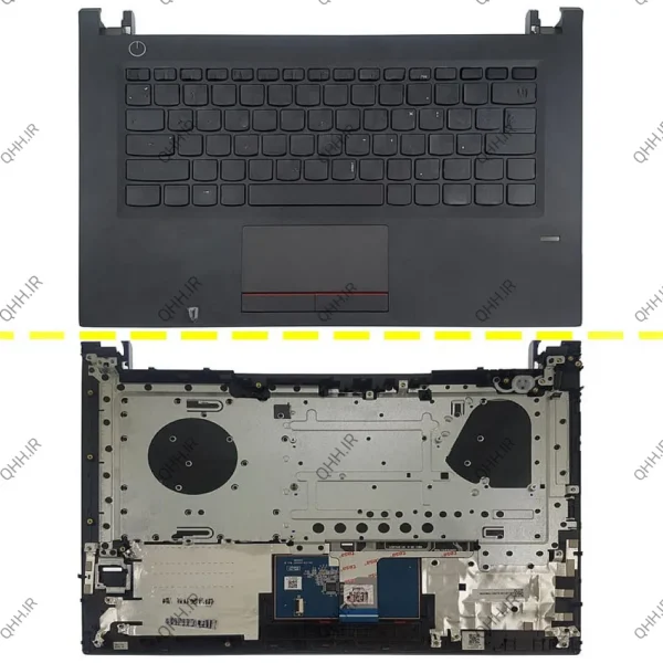 کیبرد لپ تاپ لنوو Essential E42-70 مشکی-با قاب C به همراه تاچ پد