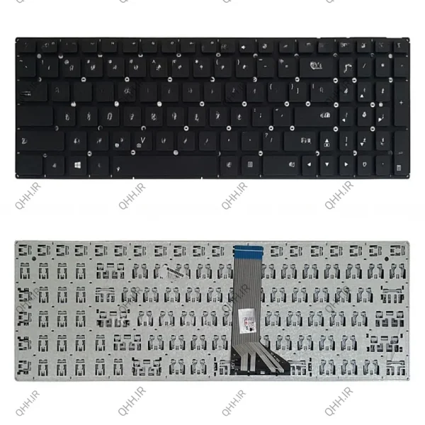 کیبرد لپ تاپ ایسوس X551 مشکی-اینترکوچک بدون فریم
