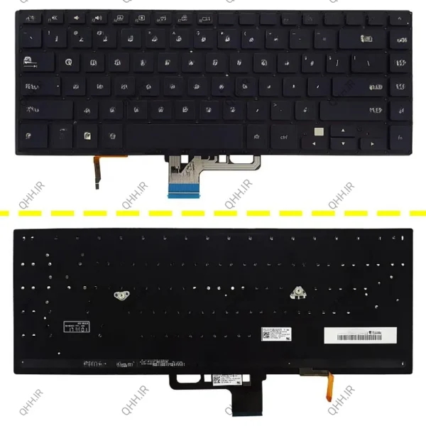 کیبرد لپ تاپ ایسوس ZenBook Pro UX550 مشکی-اینترکوچک-بابک لایت و کلید پاور