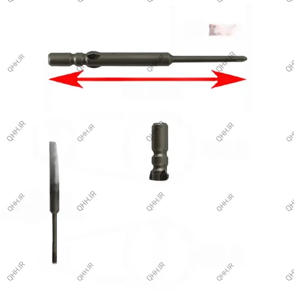 سری پیچ گوشتی چهارسو HHB Φ4x60xΦ2.0x25x0 mm