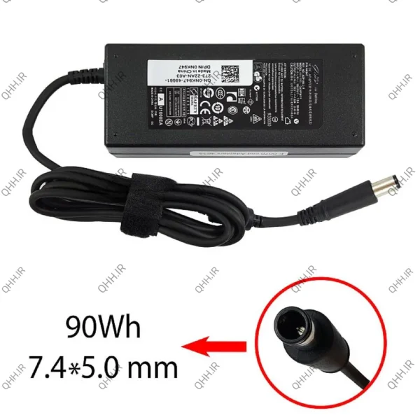 آداپتور لپ تاپ دل 19.5V 4.62A Gimo Plus مستطیلی