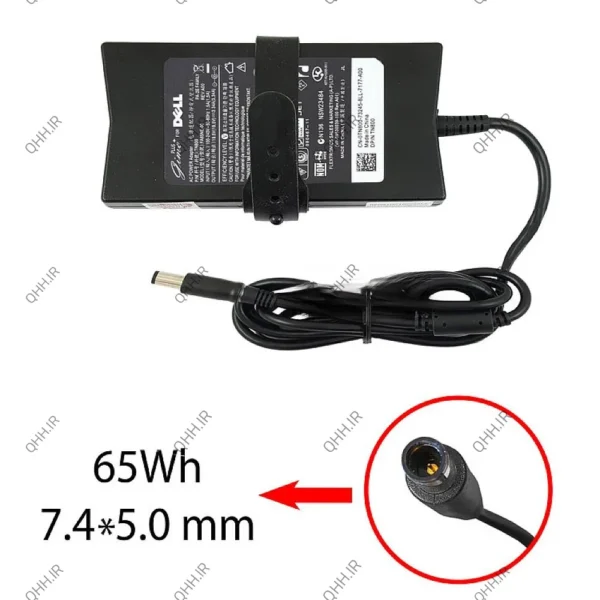 آداپتور لپ تاپ دل 19.5V 3.34A Slim Gimo Plus