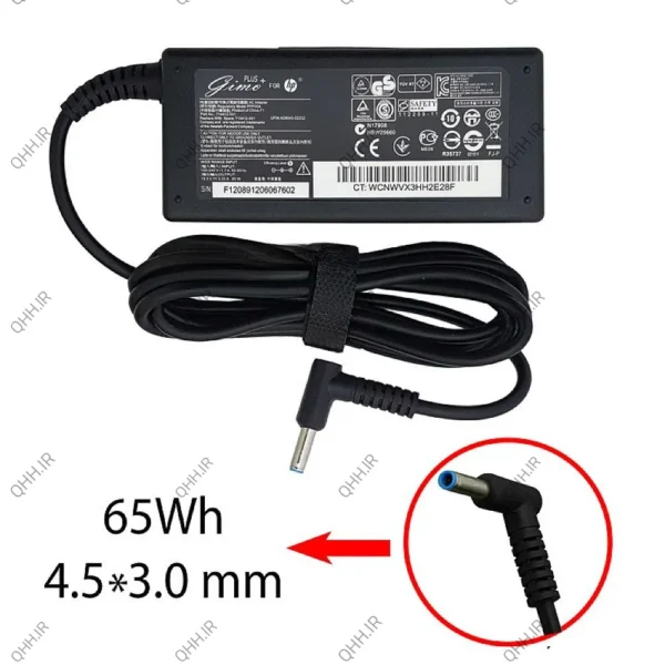آداپتور لپ تاپ اچ پی 19.5V 3.3A Gimo Plus سرفیش آبی