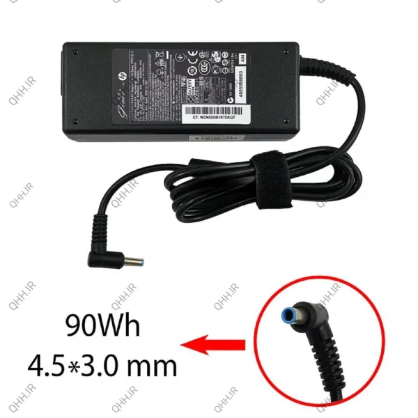 آداپتور لپ تاپ اچ پی 19.5V 4.62A Gimo Plus سر فیش آبی