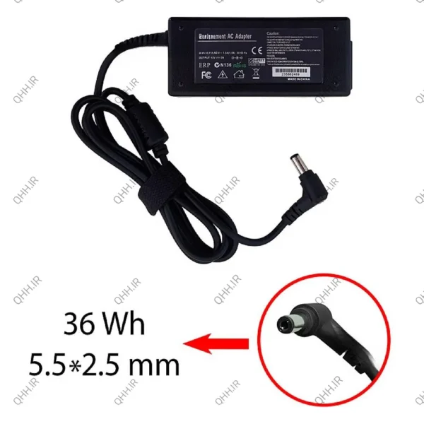 آداپتور 12V 3A سرنرمال کابل سه تایی
