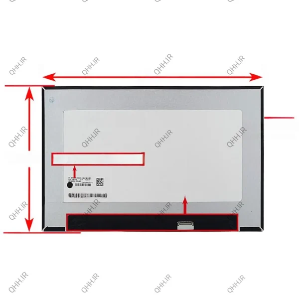 ال ای دی لپ تاپ ال جی 14.0 نازک مات 30 پین Full HD-IPS_315x186x5.2mm بدون جاپیچ برد پشت LED سوکت از پایین