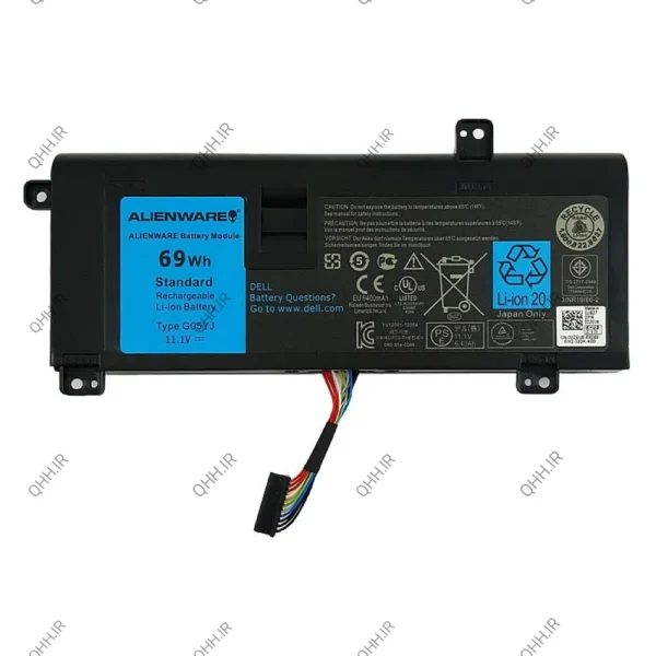 باتری لپ تاپ دل Alienware M14X-P18G_G05YJ داخلی-اورجینال