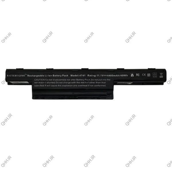 باتری لپ تاپ ایسر Aspire 4741-5741-5742_E1-571-6Cell Gimo Plus مشکی-49 وات ساعت