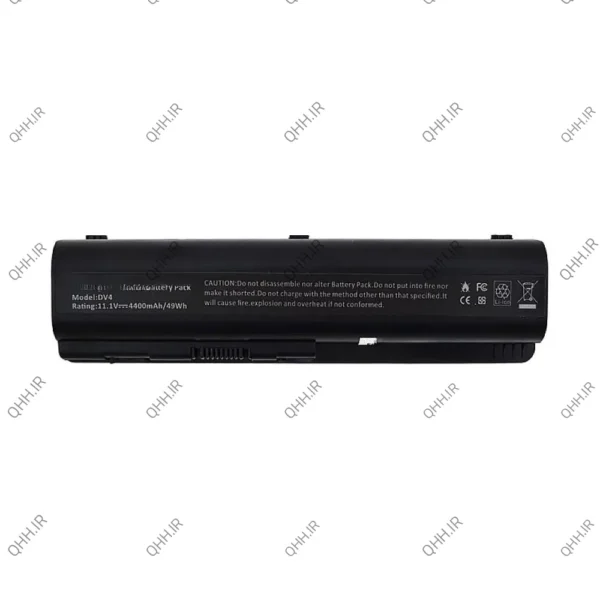 باتری لپ تاپ اچ پی Pavilion DV4-DV5_Compaq CQ40-CQ60-6Cell مشکی-49 وات ساعت