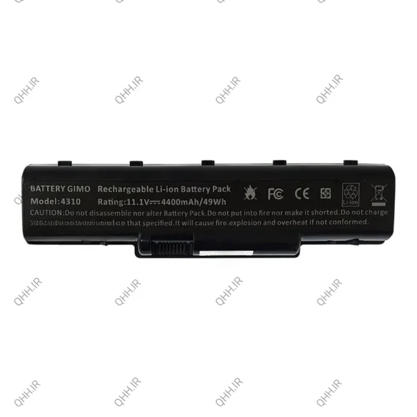 باتری لپ تاپ ایسر Aspire 5738-4710-4310-6Cell مشکی-49 وات ساعت
