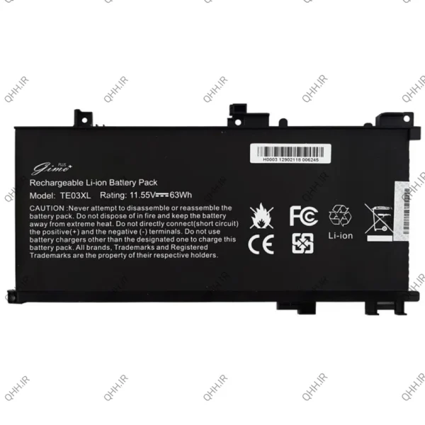 باتری لپ تاپ اچ پی Omen 15-AX_TE03XL Gimo Plus داخلی