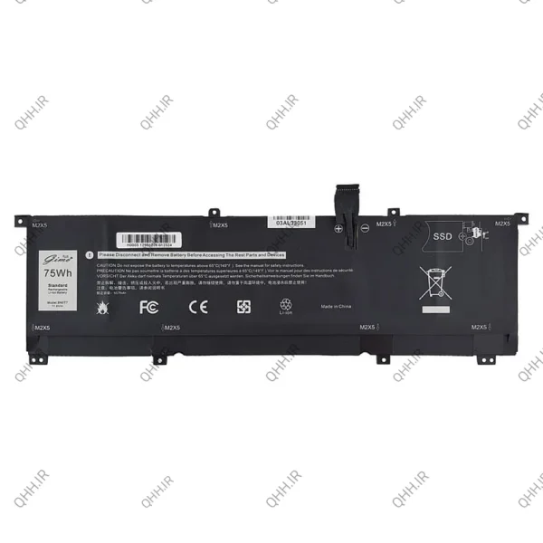 باتری لپ تاپ دل XPS 15 9575_8N0T7_Gimo Plus مشکی داخلی-75 وات ساعت