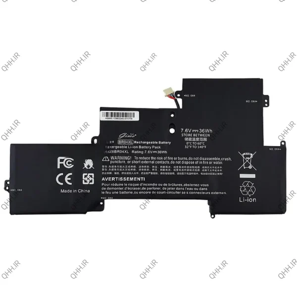 باتری لپ تاپ اچ پی EliteBook Folio 1020 G1_1030 G1_BR04XL Gimo Plus داخلی- 36 وات ساعت