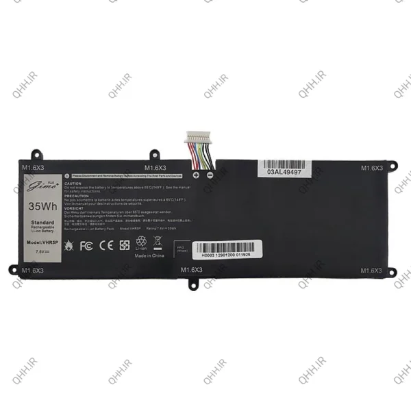 باتری لپ تاپ دل Latitude 11 5175_VHR5P Gimo Plus مشکی-داخلی-35 وات ساعت
