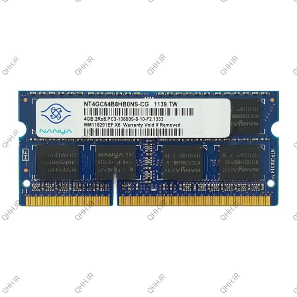 رم لپ تاپ 4 گیگ Nanya DDR3-10600-1333 MHZ 1.5V