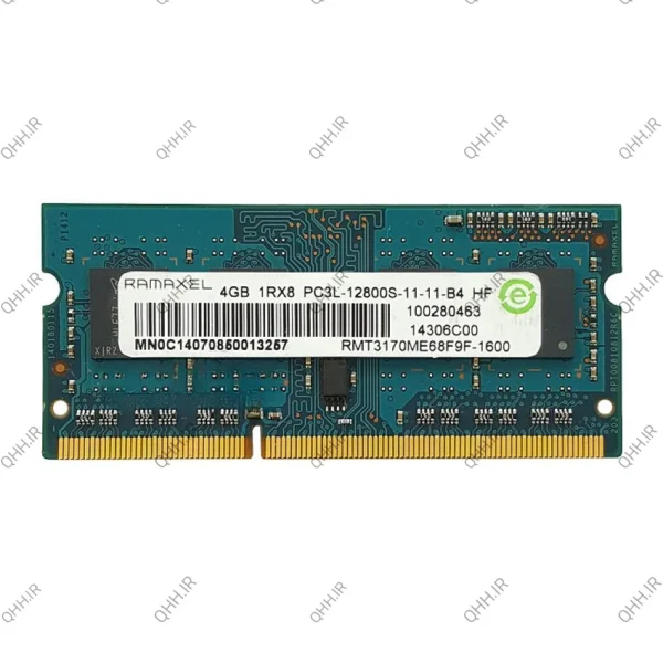 رم لپ تاپ 4 گیگ Ramaxel DDR3-PC3L-1600-12800 MHZ 1.35V