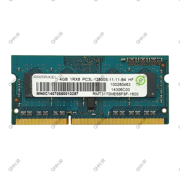رم لپ تاپ 4 گیگ Ramaxel DDR3-PC3L-1600-12800 MHZ 1.35V