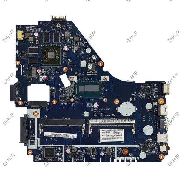 مادربرد لپ تاپ ایسر Aspire E1-572_V5-561_CPU-I5-4200U_V5WE2_LA-9531P VGA-2GB گرافیک دار-تعمیری