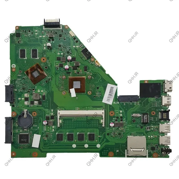 مادربرد لپ تاپ ایسوس X550WE-X550WAK_CPU-A4-6210_40Pin_Ram-4GB_VGA-1GB گرافیک دار