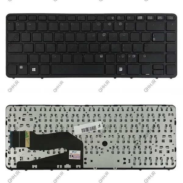 کیبرد لپ تاپ اچ پی EliteBook 840-G1 مشکی-بدون موس-بافریم